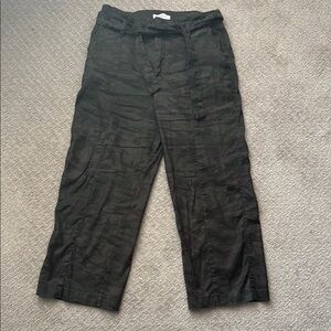 Evereve Camo Cropped Pants Relaxed Fit